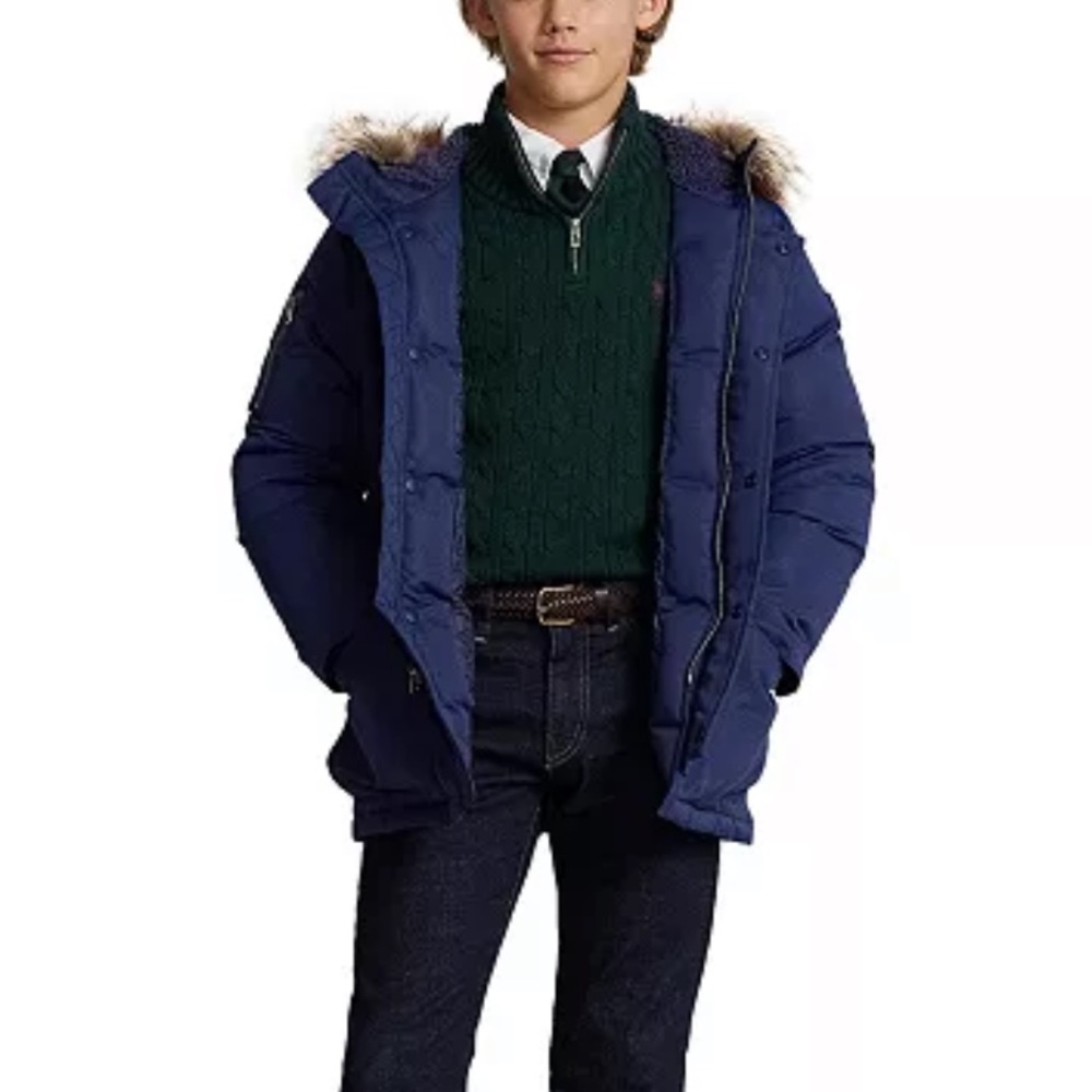 Polo Ralph Lauren Kids Blue Winter Parka 10-12